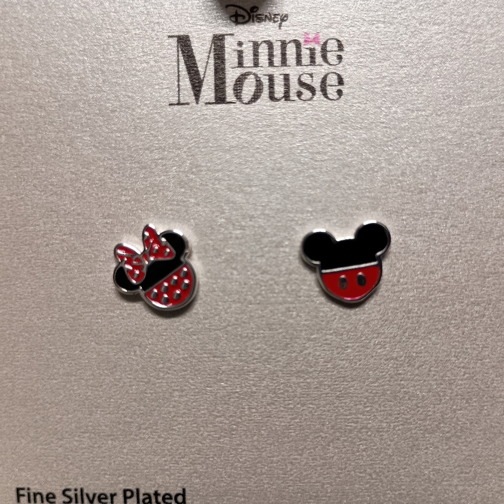 NWT Disney's Mickey Mouse & Minnie Mouse Stud Earrings